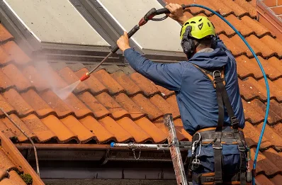 Démoussage et hydrofuge de toiture à Saint-Julien-les-Rosiers